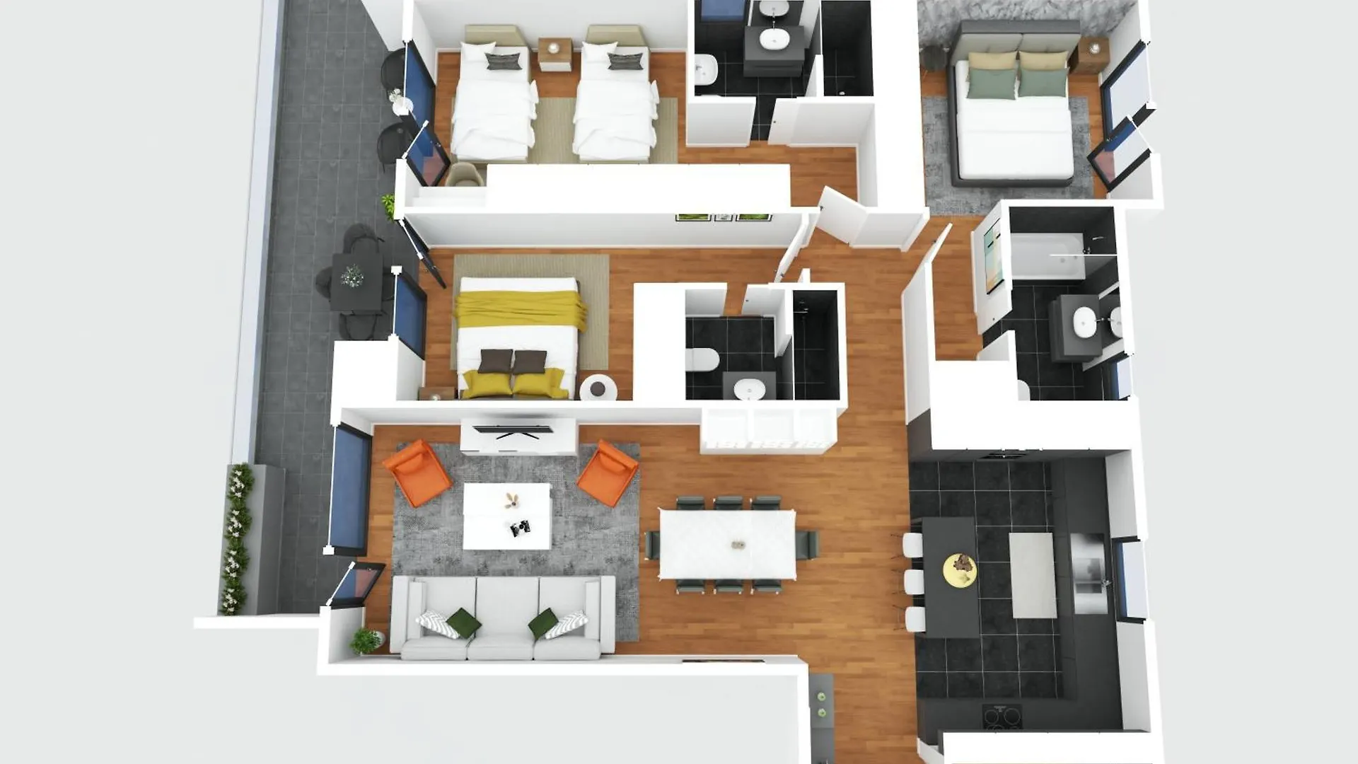 丰沙尔Panoramic Bay And Sea Views - Luxury 3-Bed Flat公寓 0*, 丰沙尔 葡萄牙